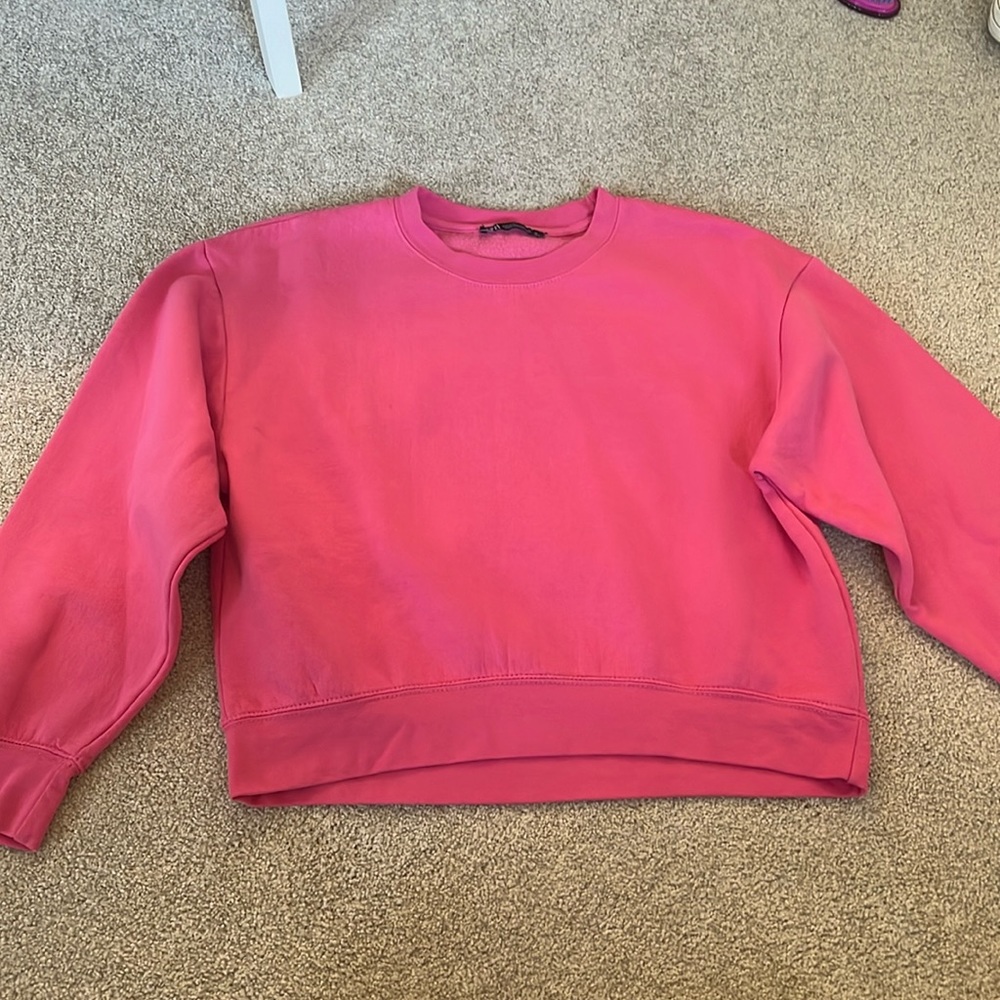 Zara pink crewneck